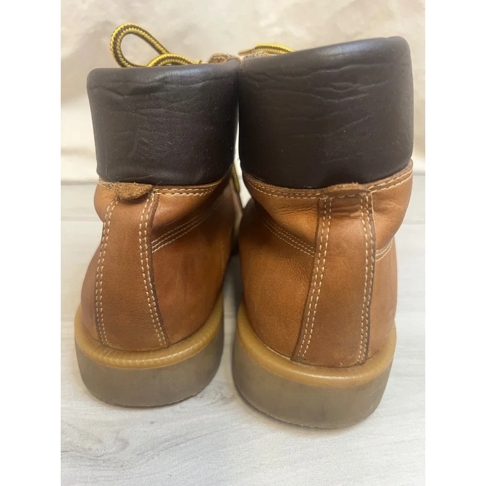 Ground Zero Work Boots Thinsulate Leather Tan Ankle Sz 5.5M Anti Static Utility